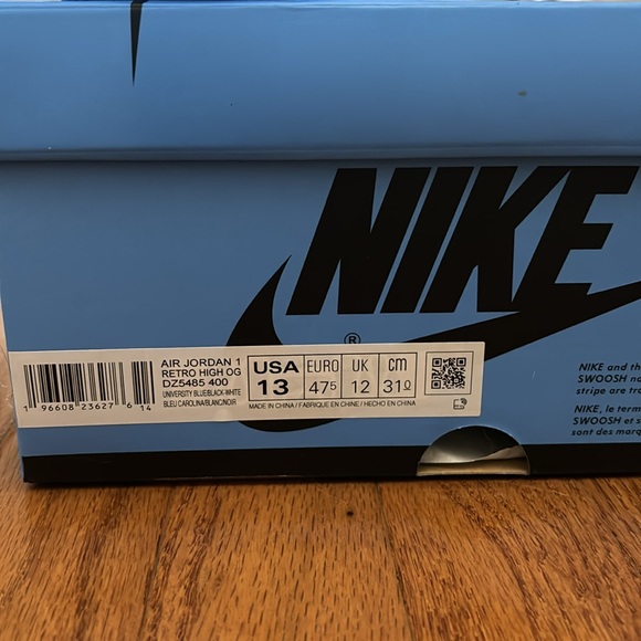 Jordan 1 UNC Sz 13 - Picture 4 of 4
